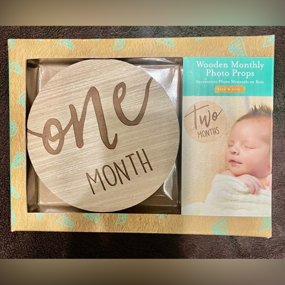 Wooden Monthly Photo Props